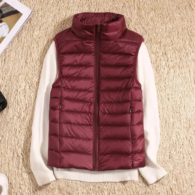 Gilet da Donna - Piumino e Collo Alto