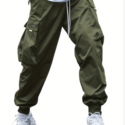 Pantaloni Cargo da Uomo - Stile Jogger e Vita con Coulisse