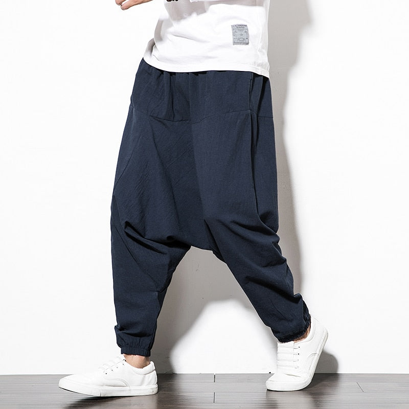 Pantaloni da Uomo a Cavallo Basso Affusolati - Stile Streetwear Casual