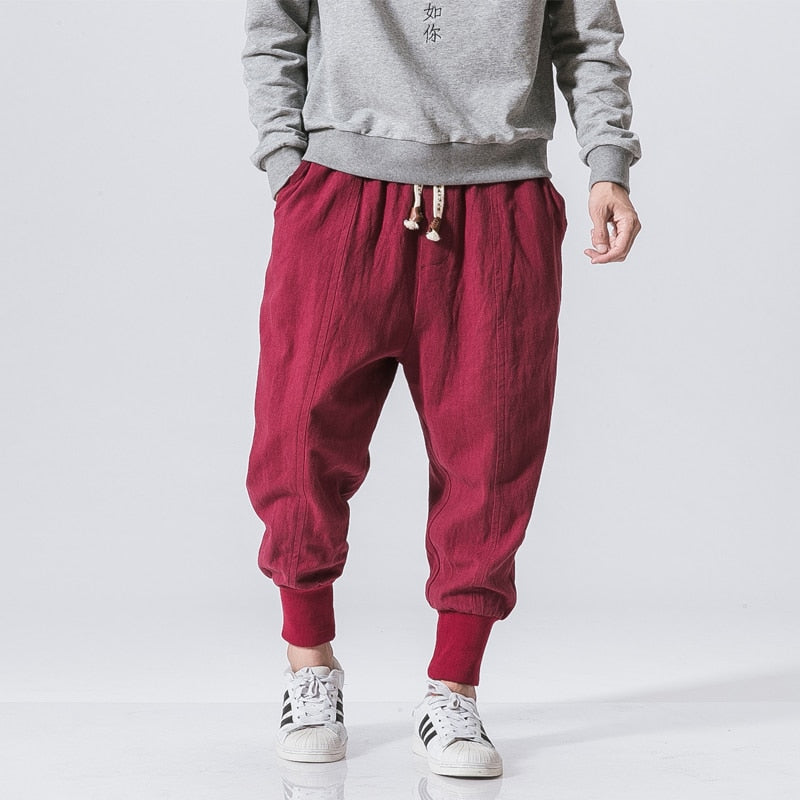 Pantaloni da Uomo a Cavallo Basso Affusolati - Stile Streetwear Casual