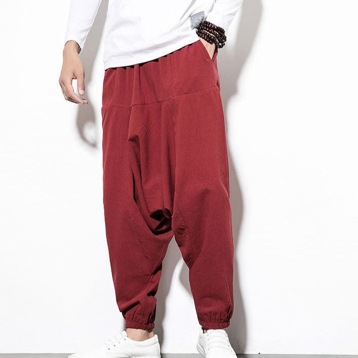 Pantaloni da Uomo a Cavallo Basso Affusolati - Stile Streetwear Casual