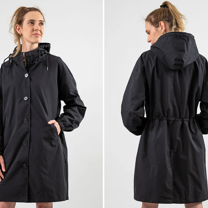 Giacca Impermeabile da Donna con Cappuccio - Design Antivento Leggero