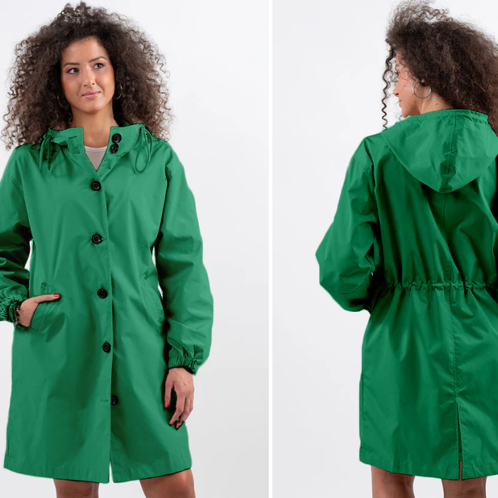 Giacca Impermeabile da Donna con Cappuccio - Design Antivento Leggero