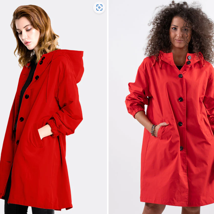 Giacca Impermeabile da Donna con Cappuccio - Design Antivento Leggero