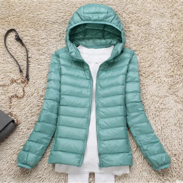 Giacca Impermeabile Ultraleggera da Donna con Cappuccio - Design Resistente alle Intemperie