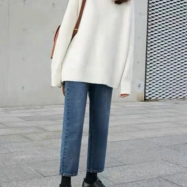 Maglione da Donna - Con Collo Alto e Vestibilità Rilassata