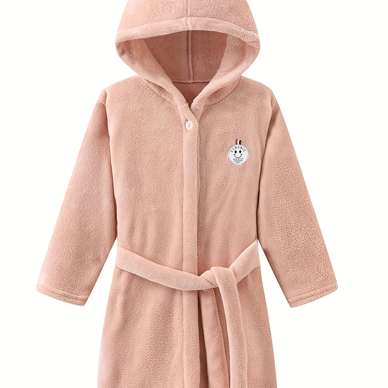 Vestaglia per Bambini Unisex - con Cappuccio e Chiusura con Bottoni