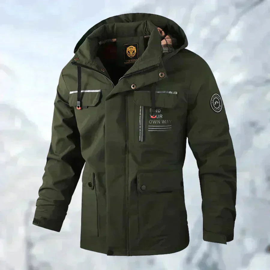 Herren Winterjacke - Mit Kapuze und Klappentaschen