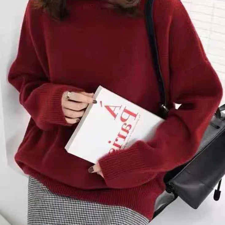 Maglione da Donna - Con Collo Alto e Vestibilità Rilassata