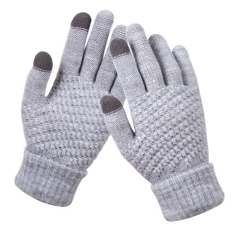 Unisex-Handschuhe - Touchscreen-Finger und Rippendesign