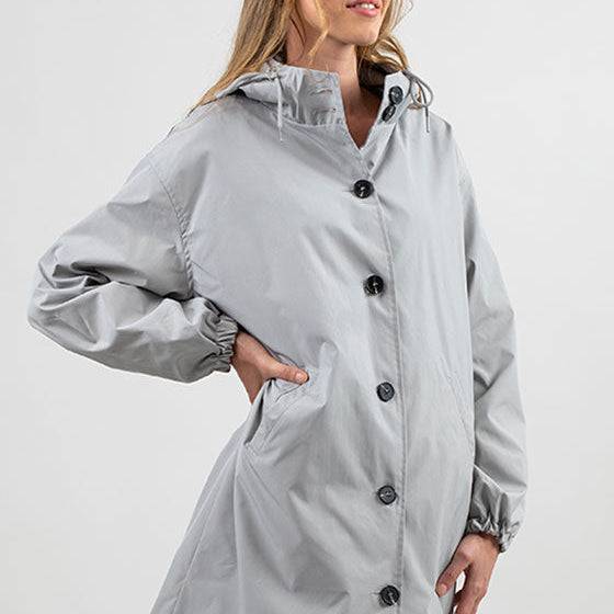 Giacca Impermeabile da Donna con Cappuccio - Design Antivento Leggero