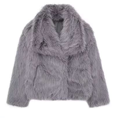 Giacca di Pelliccia Corta da Donna - Bomber Invernale Elegante e Caldo