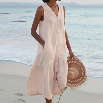 Abito Confortevole con Scollo a V per Donna | Emily