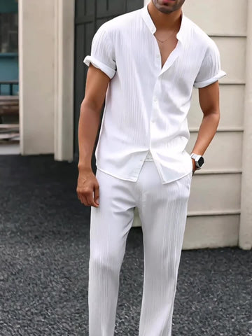 Set casual traspirante a due pezzi per uomo