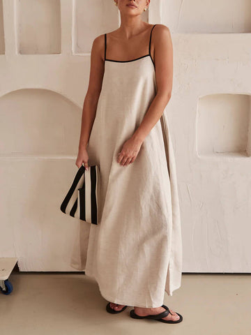 Vestito Elegante e Confortevole Beige per Donna