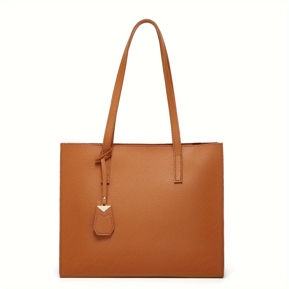 Bolso Tote Estructurado para Mujer - Con Asas Delgadas y Colgante Removible
