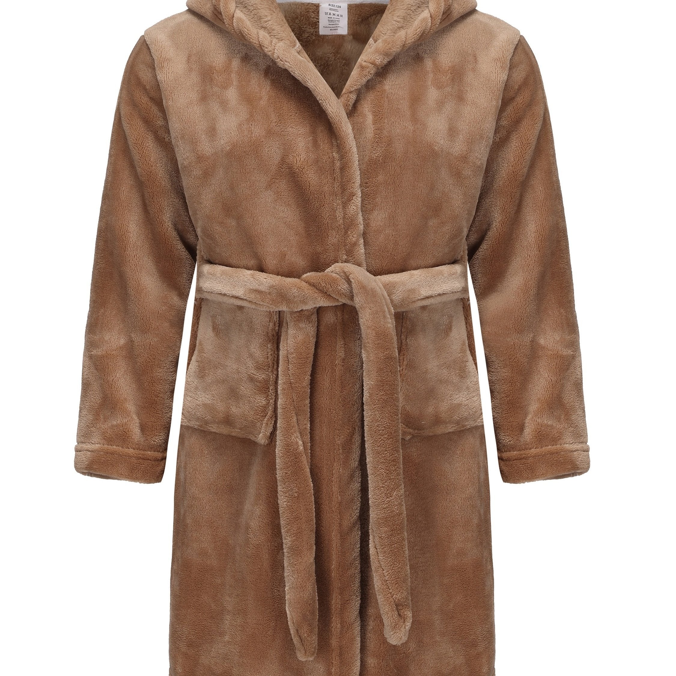 Vestaglia per Bambini Unisex - con Cappuccio e Cintura