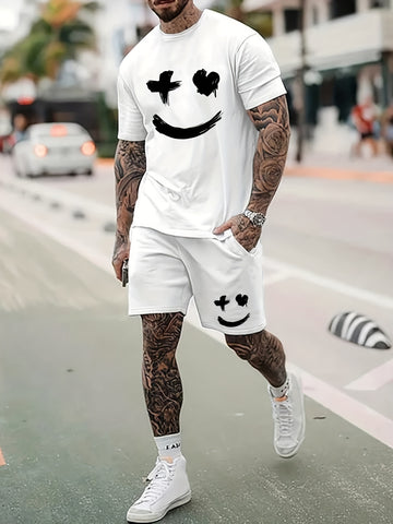 Set di T-shirt e pantaloncini di tendenza per uomo