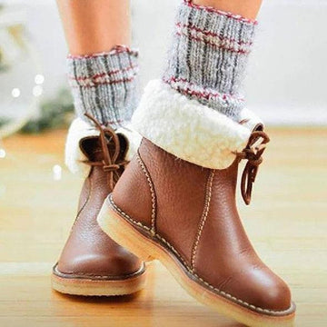 Botines de Mujer - Con Cordones Frontales y Forro Aislante