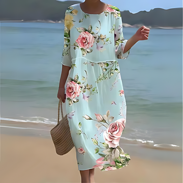 Abito Midi Elegante da Donna Fluttuante