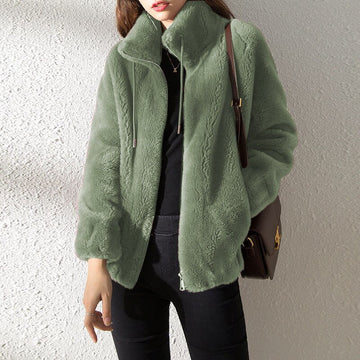 Chaqueta de Mujer con Cremallera Completa - Con Cuello Alto y Acabado Aislante