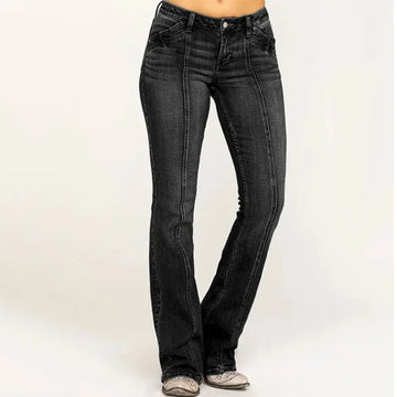Jeans Svasati a Vita Media da Donna – Dettaglio a Cucitura Frontale
