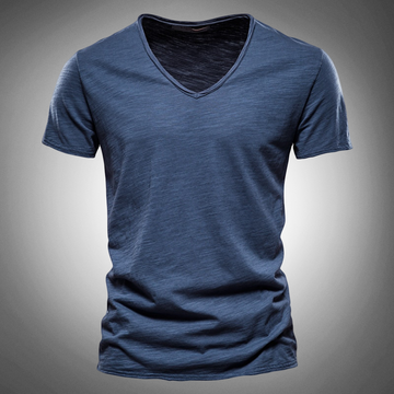 Classica T-shirt con Scollo a V per Uomo