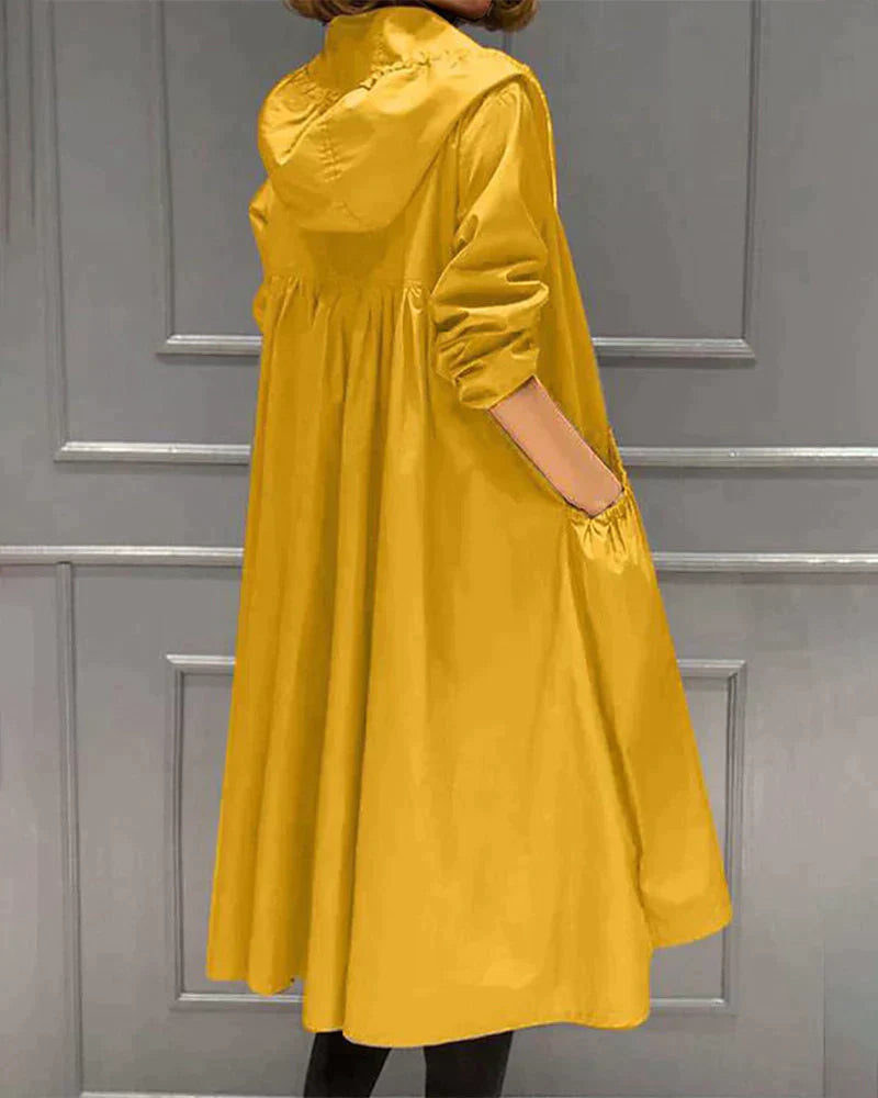 Impermeabile da Donna - Con Cappuccio e Cerniera Intera