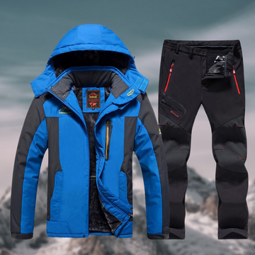Conjunto exterior aislado para hombre - Chaqueta con capucha y pantalones