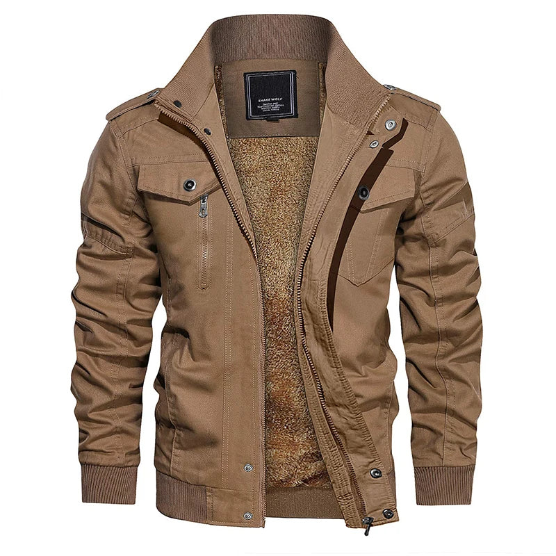 Chaqueta de Hombre Field - Cuello Alto y Forro Suave