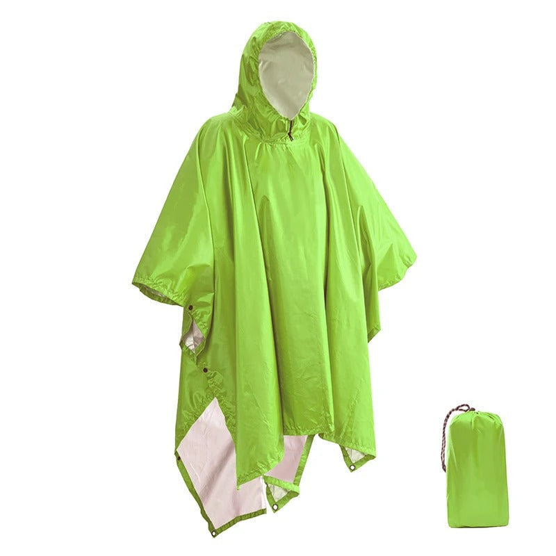 Poncho Antipioggia Unisex con Cappuccio - Design Resistente all'Acqua
