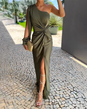 Verde Abito Elegante e Senza Tempo per Donna