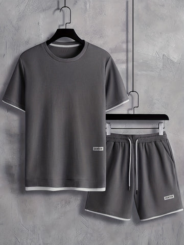 Set di maglietta e pantaloncini di tendenza per uomo
