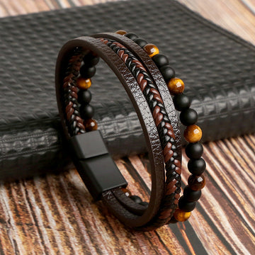 Set di Bracciali Intrecciati Stile per Uomo | Ethan