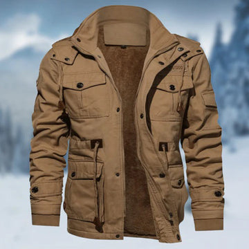Chaqueta de invierno para hombre – estilo campo y multibolsillos
