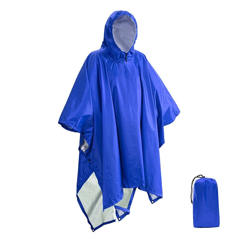 Poncho Antipioggia Unisex con Cappuccio - Design Resistente all'Acqua