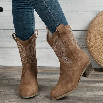 Stivali Cowboy Donna in Pelle Western - Design Elegante Tutto l'Anno
