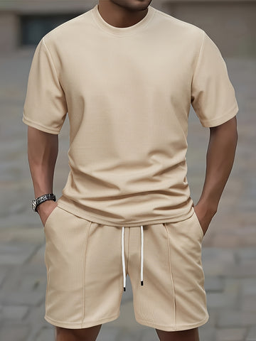 Set Comodo in Maglia Waffle per Uomo