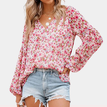 Blusa a Maniche Lunghe per Donna