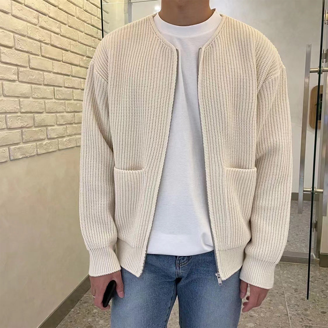 Cardigan Uomo Trendy Lavorato a Maglia - Versatile e Confortevole