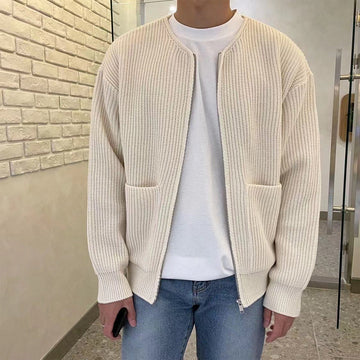 Cardigan Uomo Trendy Lavorato a Maglia - Versatile e Confortevole