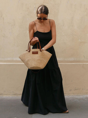 Elegante Abito Lungo Schiena Scoperta per Donna