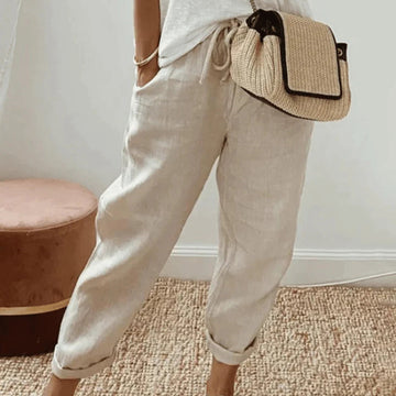Pantaloni Comodi con Coulisse per Donna
