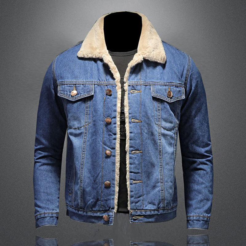 Giacca da Uomo in Denim Foderata – Elegante e Isolante Vestibilità