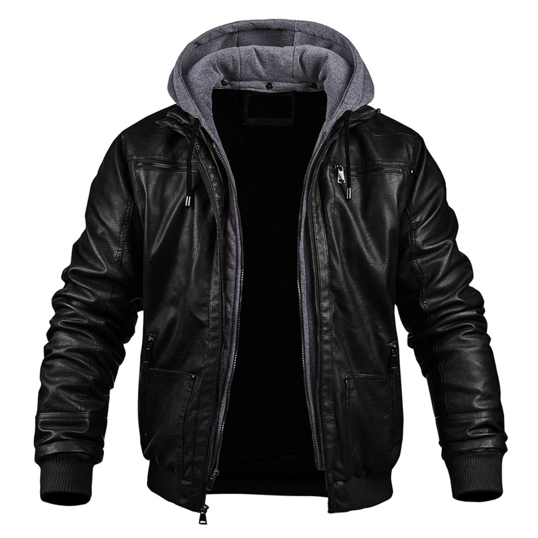 Chaqueta Bomber para Hombre - con Inserto de Capucha Removible