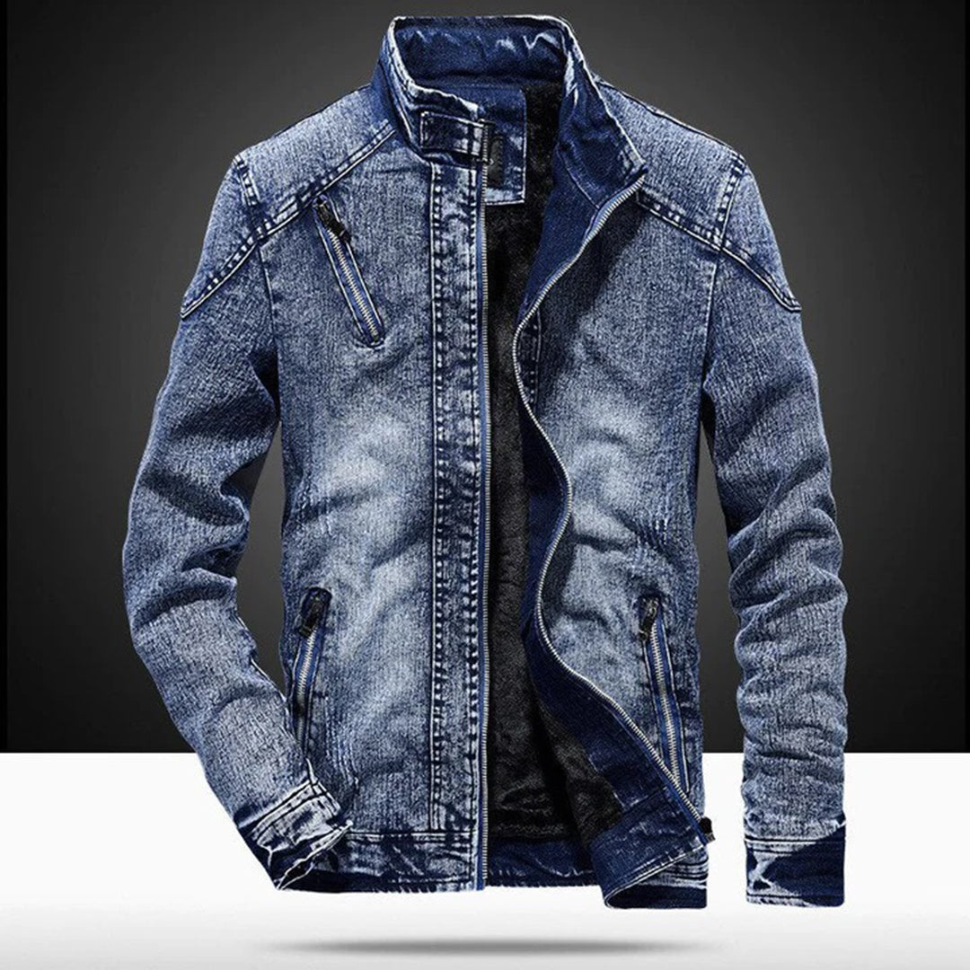 Giacca di Jeans Comoda Uomo - Durevole Abbigliamento Casual