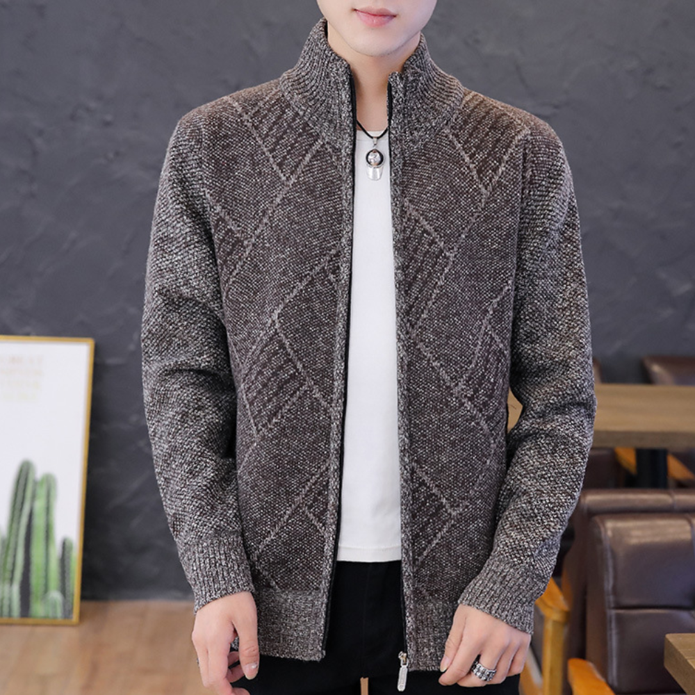 Cardigan Uomo Classico Lavorato a Maglia - Design Moderno e Confortevole