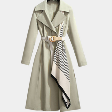 Trench Coat Donna di Lusso con Cintura Elegante - Versatile & Alla Moda