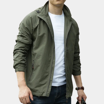 Giacca Stile Casual con Cappuccio per Uomo