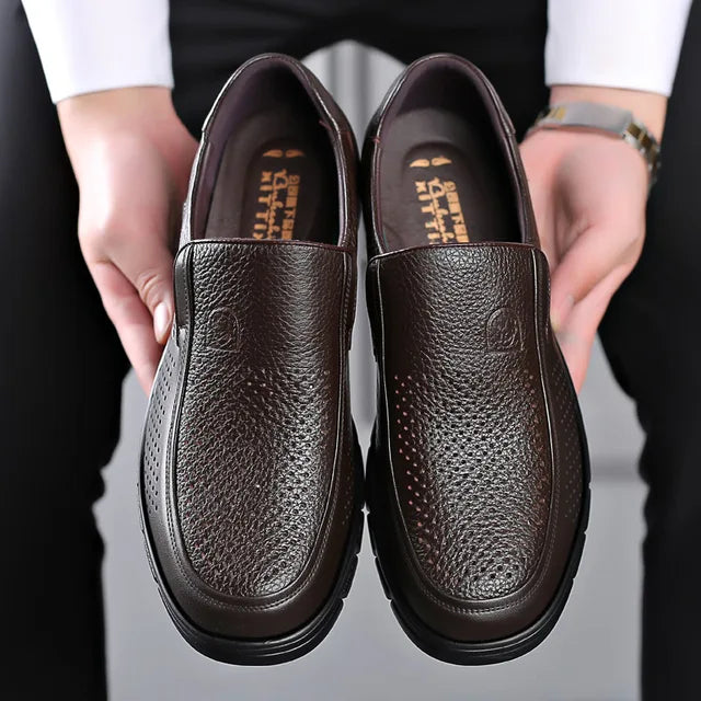 Scarpe Slip-On da Uomo - Design Mocassino e Suola Esterna Testurizzata